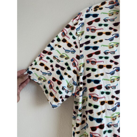 Michael’s Mens Colorful Sunglasses Button T-Shirt Beach Summer Rainbow Size XL - Picture 6 of 12